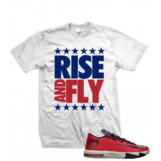 Rise And Fly Kevin Durant KD 6s Star Spangled T Shirt 0RNF Explicit Clothing